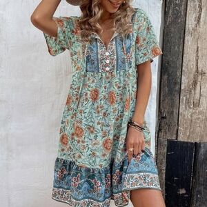 Floral Bohemian Dress